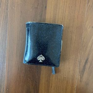 Navy blue glitter wallet